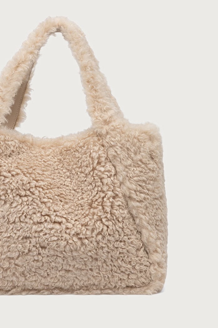 Stella McCartney LOGO TOTE torebka shopper damska 502793.WP0747 beżowy AW26