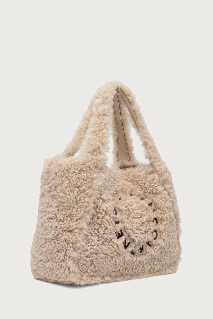 Akcesoria Stella McCartney LOGO TOTE torebka shopper damska 502793.WP0747 beżowy