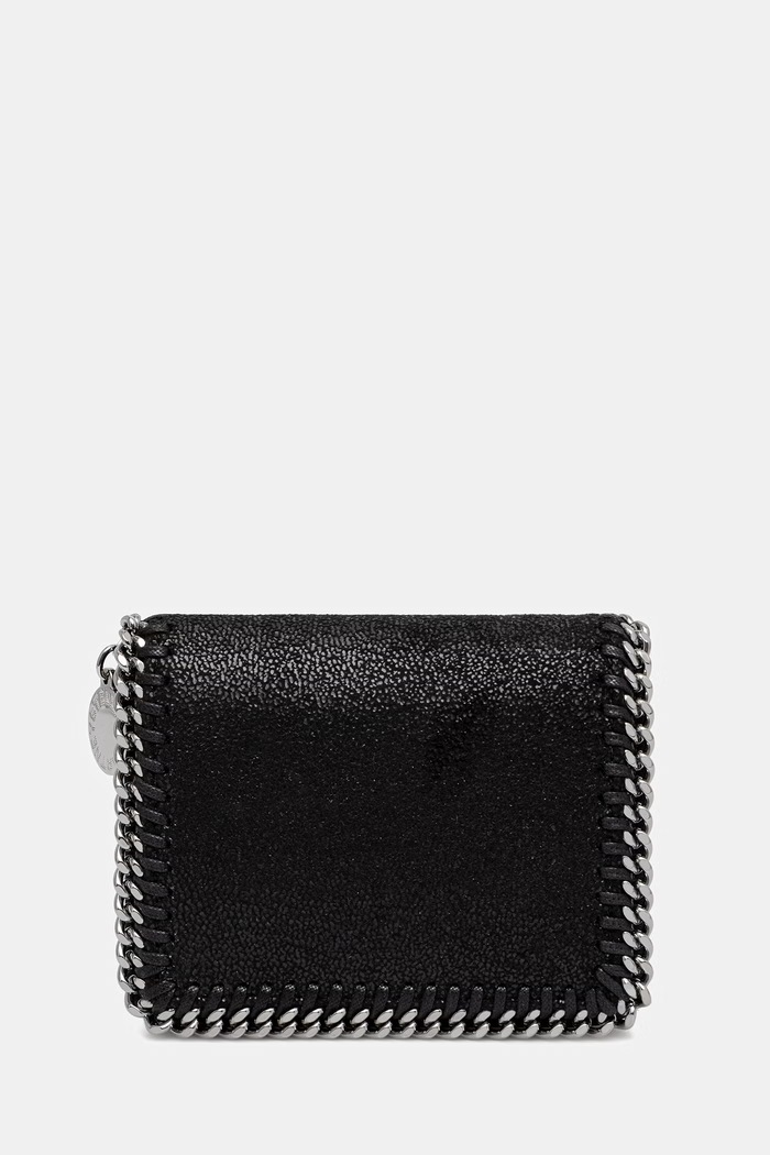 Stella McCartney FALABELLA BIFOLD portfel damski czarny 7P0085.W9132