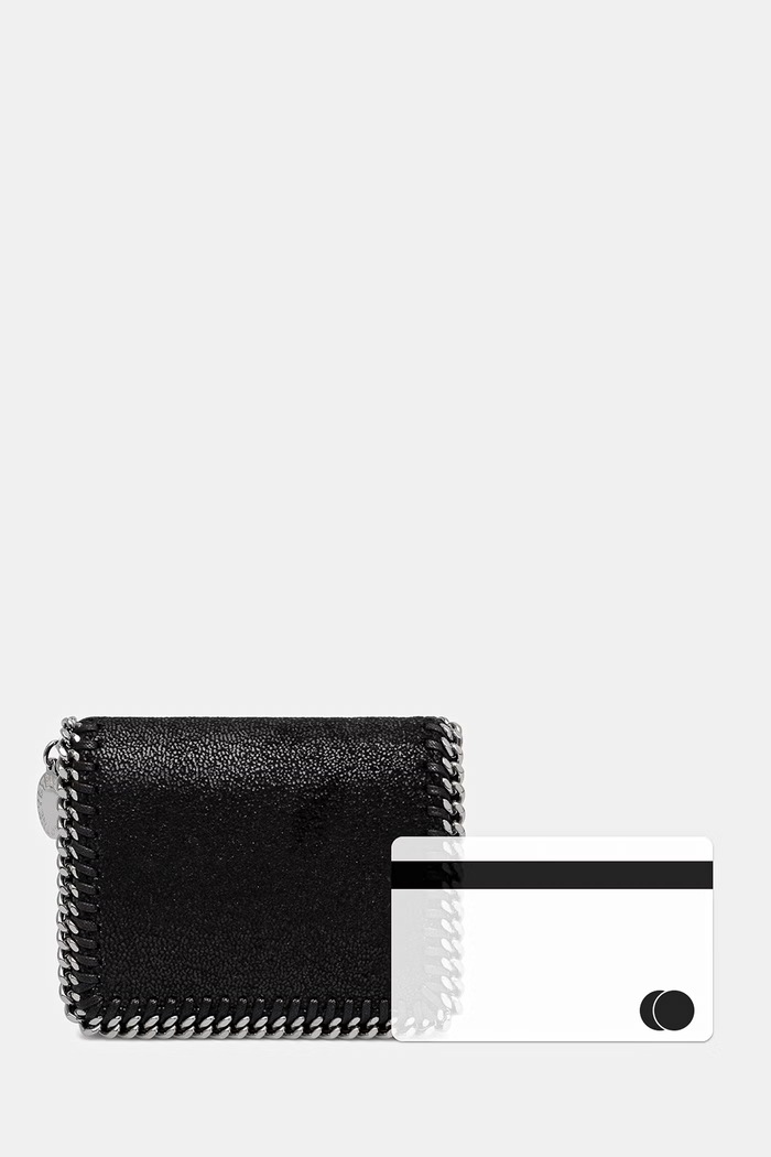 Stella McCartney FALABELLA BIFOLD portfel damski 7P0085.W9132 czarny
