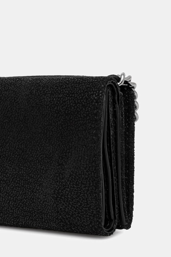 Stella McCartney FALABELLA TRIFOLD portfel damski 7P0095.W9132 czarny AW26