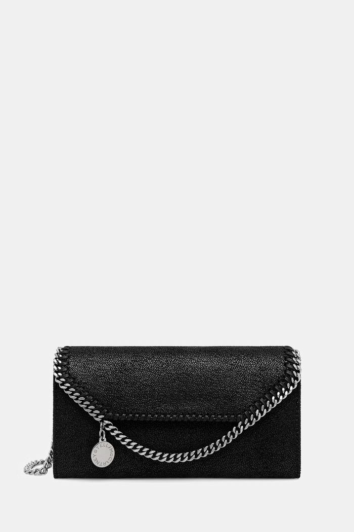 Stella McCartney FALABELLA CONTINENTAL portfel damski czarny 7P0086.W9132
