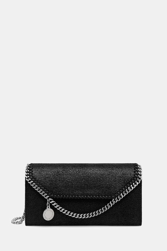 Stella McCartney FALABELLA CONTINENTAL portfel damski czarny 7P0086.W9132