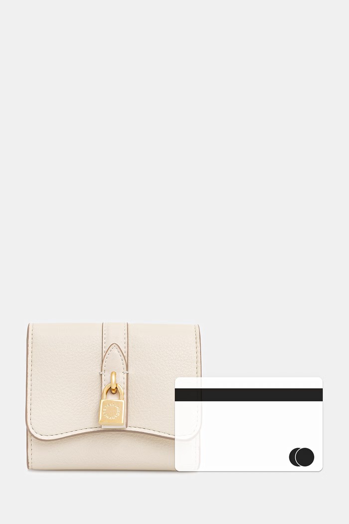 Stella McCartney STELLA RYDER portfel z imitacji skóry damski 7P0080.WP0533 beżowy