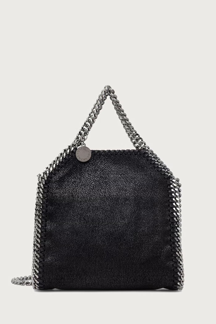 Stella McCartney TINY BAG torebka crossbody damska z imitacji skóry czarny 391698.W9132