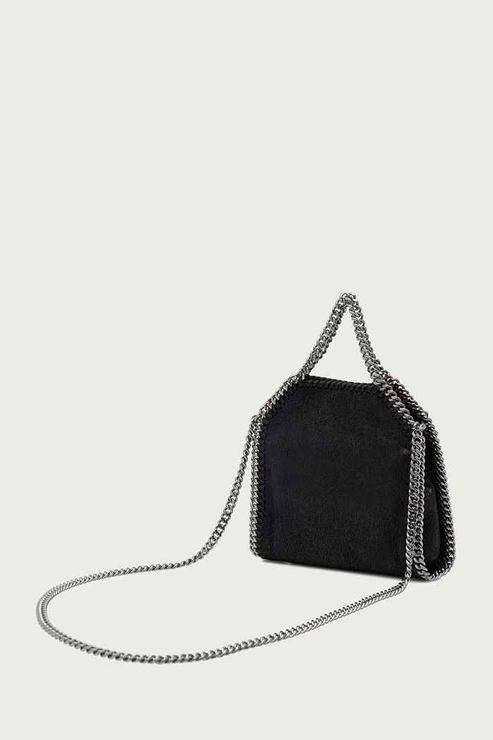 Akcesoria Stella McCartney TINY BAG torebka crossbody damska z imitacji skóry 391698.W9132 czarny