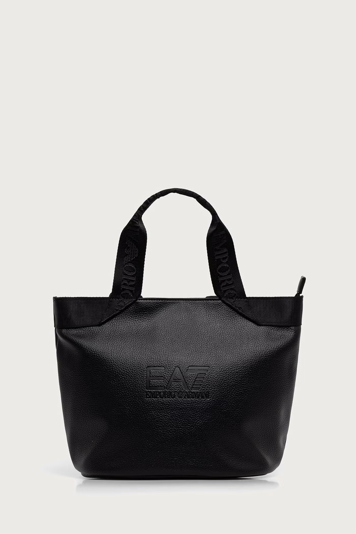 EA7 Emporio Armani torebka tote damska z imitacji skóry czarny AF27199.7W001529