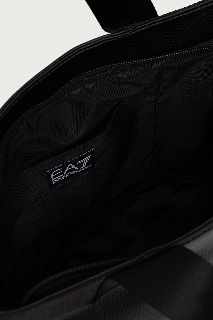 EA7 Emporio Armani torebka tote damska z imitacji skóry AF27199.7W001529 czarny