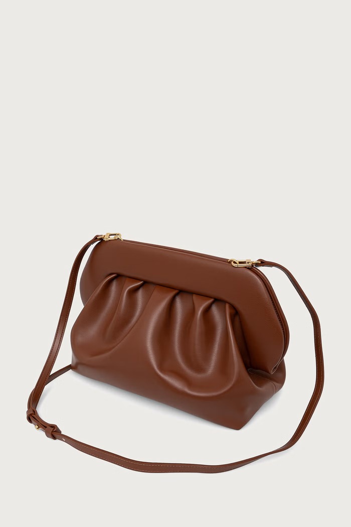 Themoire Torebka crossbody damska z imitacji skóry BIOS 262WTMB00.OOVF brązowy AW26