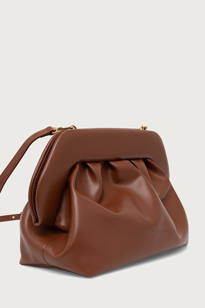 Akcesoria Themoire Torebka crossbody damska z imitacji skóry BIOS 262WTMB00.OOVF brązowy
