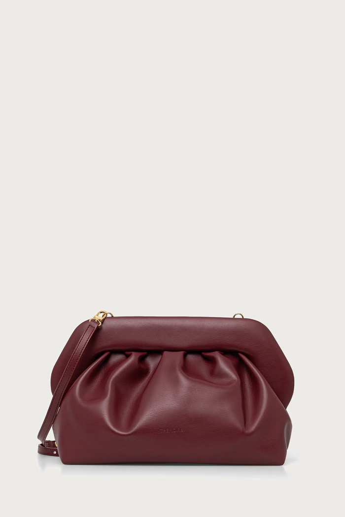 Themoire Torebka crossbody damska z imitacji skóry BIOS bordowy 262WTMB00.OOVF