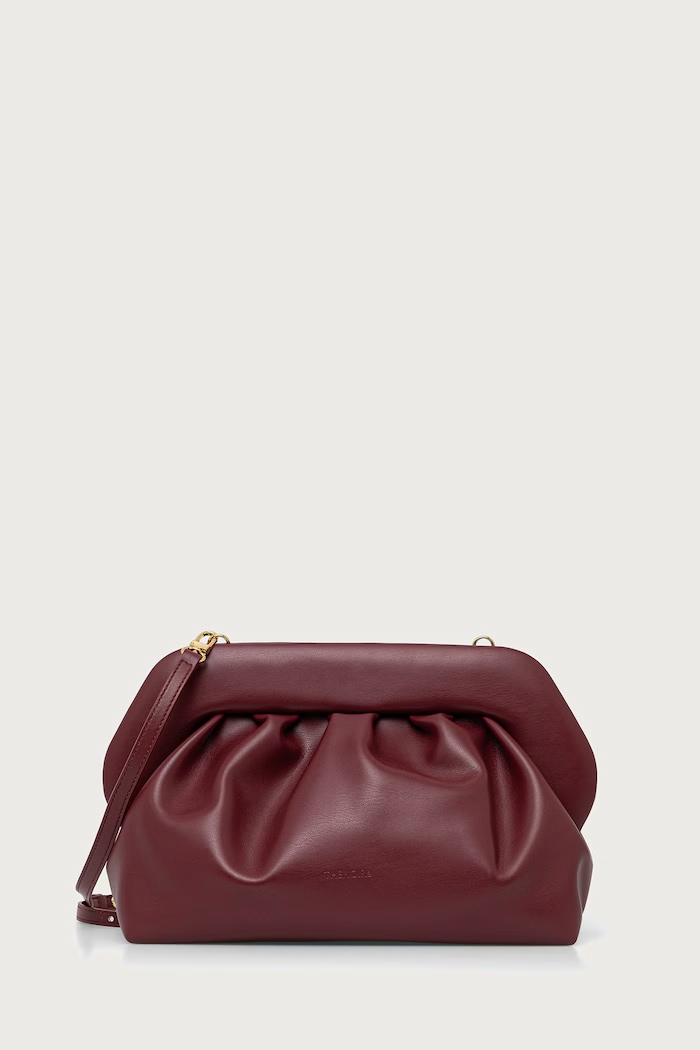 Themoire Torebka crossbody damska z imitacji skóry BIOS bordowy 262WTMB00.OOVF