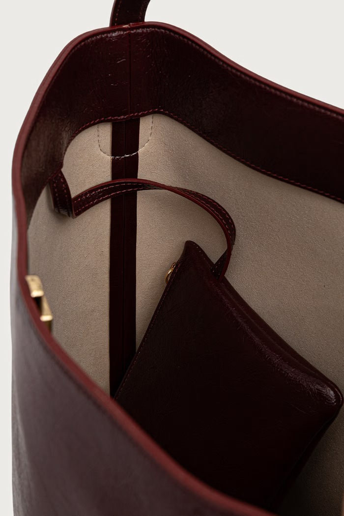 Torebka shopper damska ZOE Themoire 262WTMZ00.CVFL bordowy