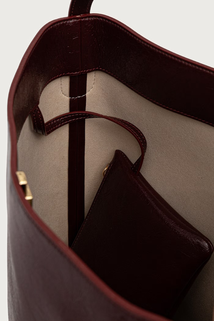 Torebka shopper damska ZOE Themoire 262WTMZ00.CVFL bordowy