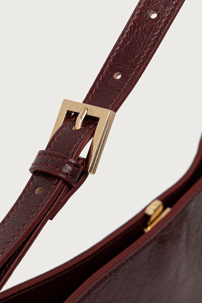 Torebka shopper damska ZOE Themoire bordowy 262WTMZ00.CVFL