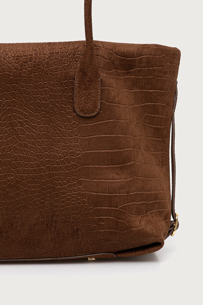 Akcesoria Themoire Torebka shopper damska z imitacji skóry TALIA 262WTMTS0.OSCR brązowy