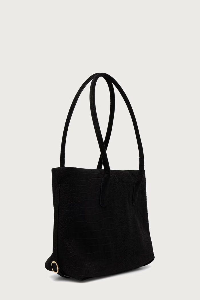 Themoire Torebka shopper damska z imitacji skóry TALIA 262WTMTS0.OSCR czarny AW26
