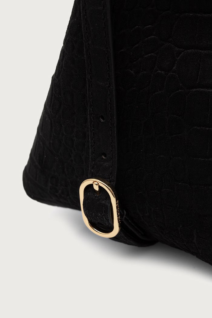 Torebka shopper damska z imitacji skóry TALIA Themoire 262WTMTS0.OSCR czarny