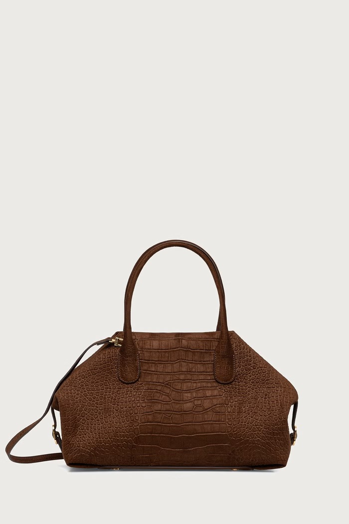 Themoire Torebka crossbody damska zamszowa TALIA brązowy 262WTMTTM.OSCR