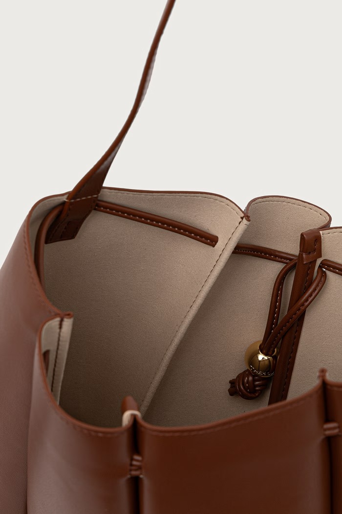 Torebka shopper damska CALIPSO Themoire 262WTMCS0.OOVF brązowy