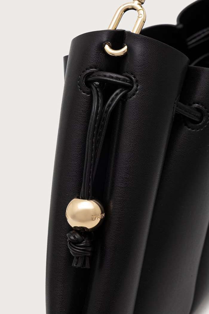 Torebka crossbody damska skórzana CALIPSO Themoire czarny 262WTMCC0.OOVF
