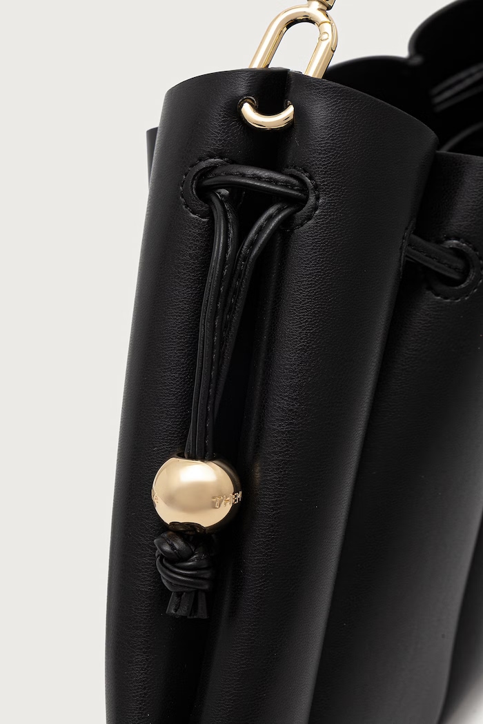 Torebka crossbody damska skórzana CALIPSO Themoire czarny 262WTMCC0.OOVF