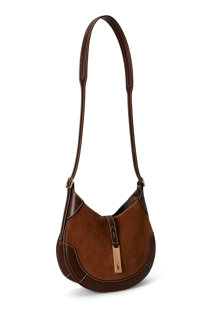Polo Ralph Lauren kabelka dámska semišová hnedá 428945972008