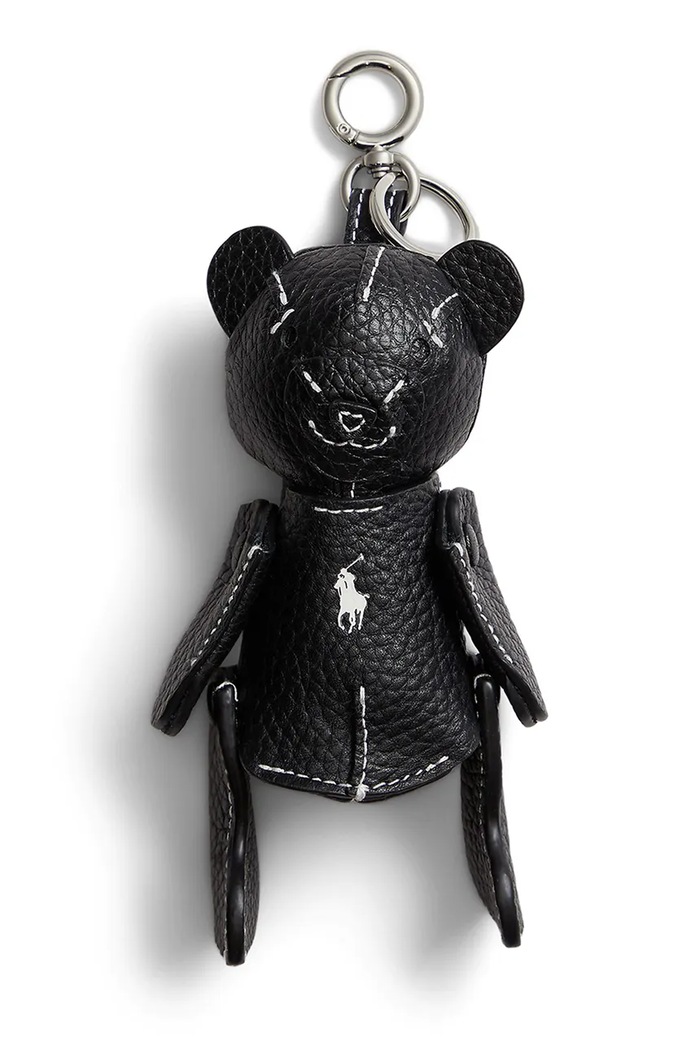 Polo Ralph Lauren SHINY DRUM PEBBLE-BEAR brelok damski czarny 427P13276003