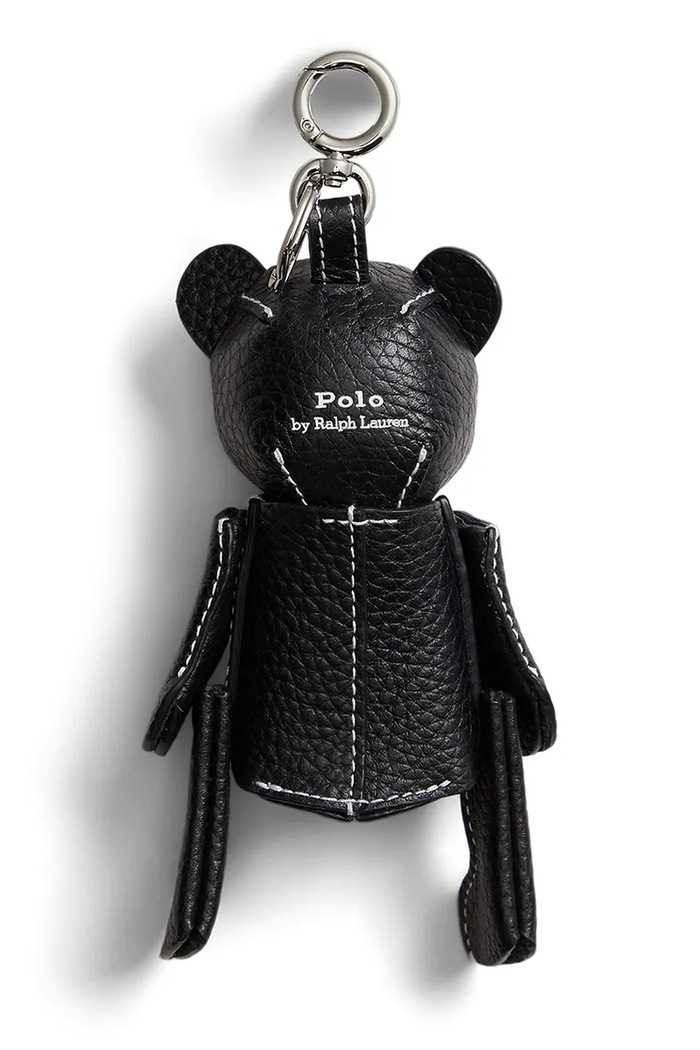Polo Ralph Lauren SHINY DRUM PEBBLE-BEAR brelok damski 427P13276003 czarny AW26