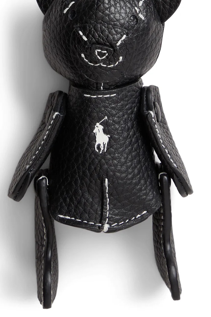Akcesoria Polo Ralph Lauren SHINY DRUM PEBBLE-BEAR brelok damski 427P13276003 czarny