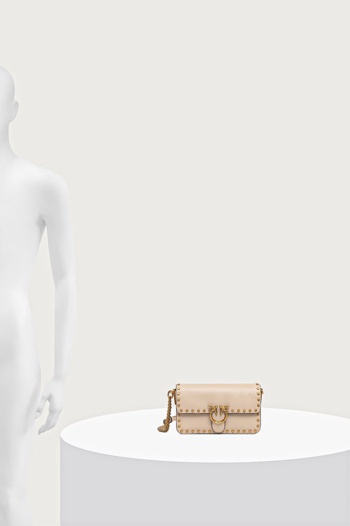 Pinko crossbody torba za žene kožna 107345.A2JG bež