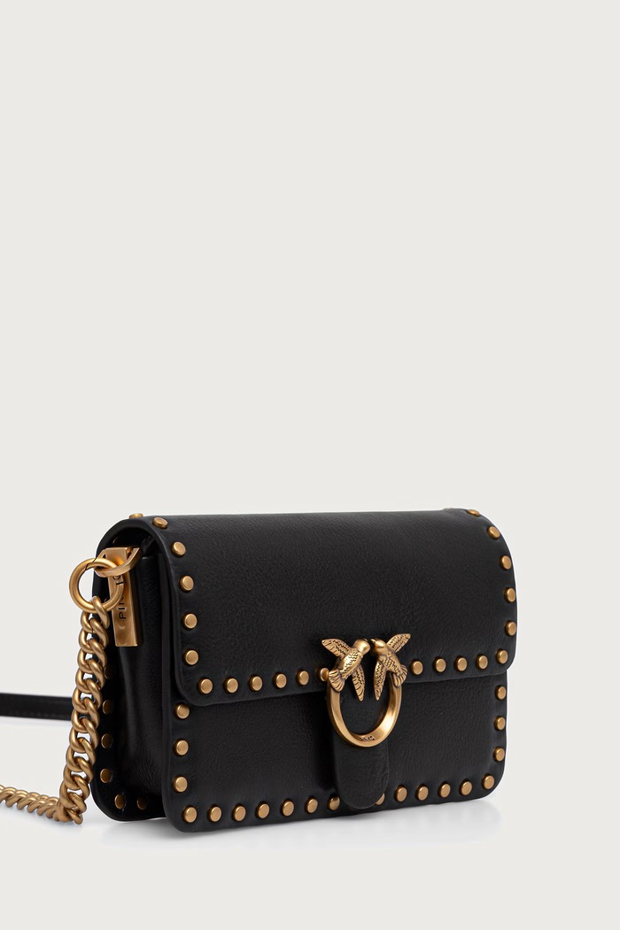 Pinko crossbody torba za žene kožna 107345.A2JG crna AW26