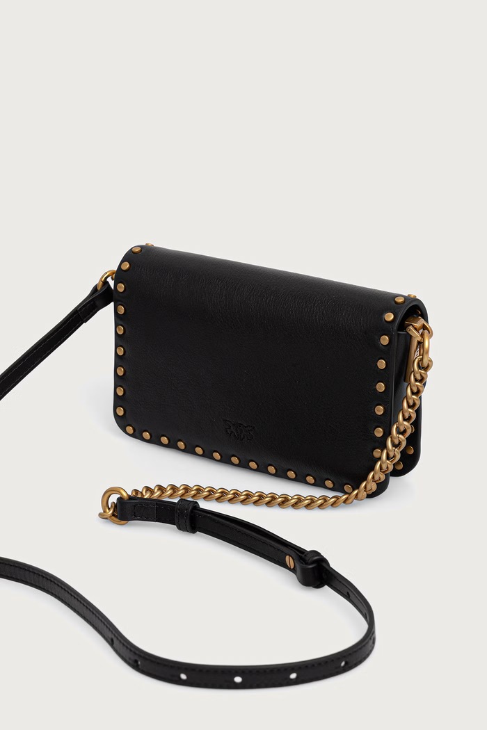 Dodaci Pinko crossbody torba za žene kožna 107345.A2JG crna