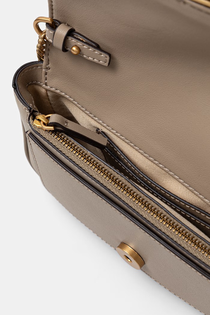 Pinko torebka crossbody damska skórzana 107072.A0F1 beżowy