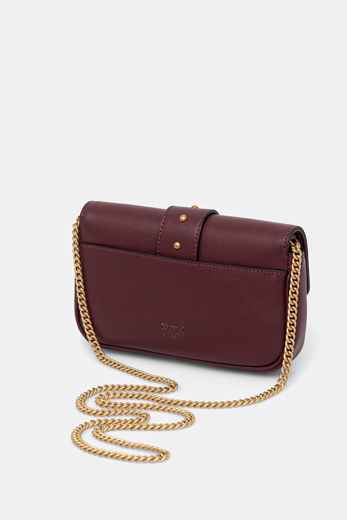 Pinko crossbody kabelka dámska kožená burgundské 107072.A0F1