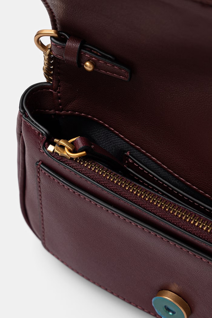 Pinko crossbody kabelka dámska kožená 107072.A0F1 burgundské