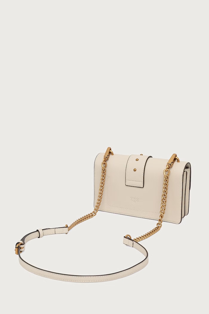 Akcesoria Pinko Torebka crossbody damska skórzana 107071.A0F1 biały