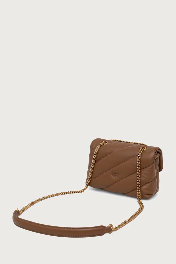 Accesorii Pinko Geantă crossbody pentru femei din piele 107058.A0F2 maro