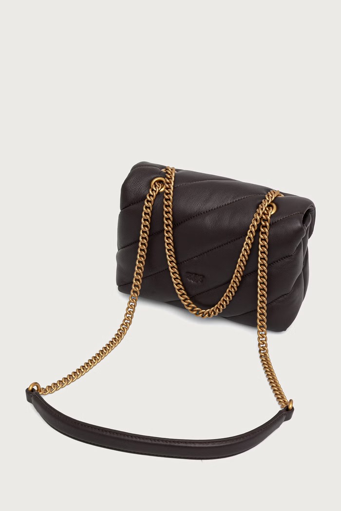 Akcesoria Pinko Torebka crossbody damska skórzana 107058.A0F2 brązowy