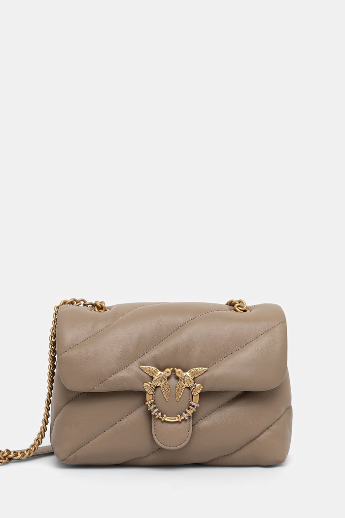 Pinko torebka crossbody damska z imitacji skóry brązowy 107057.A0F2