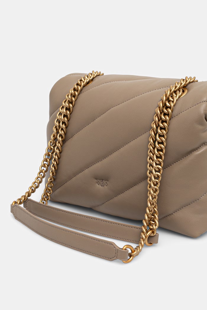 Akcesoria Pinko torebka crossbody damska z imitacji skóry 107057.A0F2 brązowy