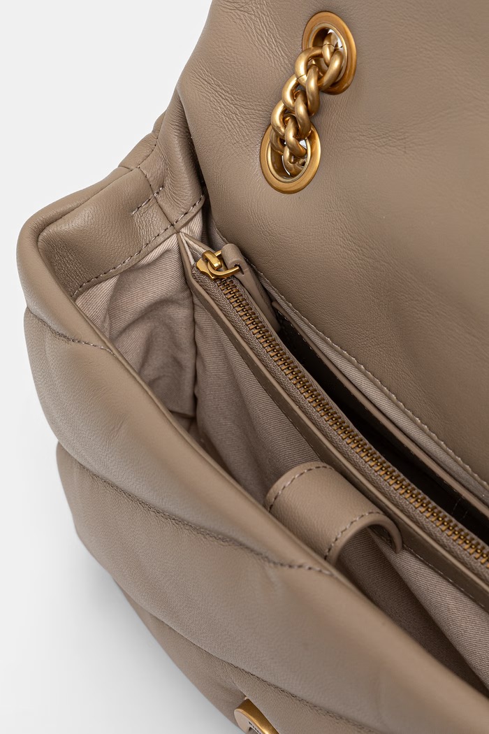 Pinko torebka crossbody damska z imitacji skóry 107057.A0F2 brązowy