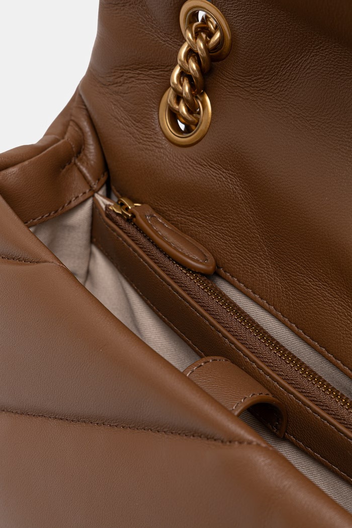 Pinko torebka crossbody damska z imitacji skóry 107057.A0F2 brązowy