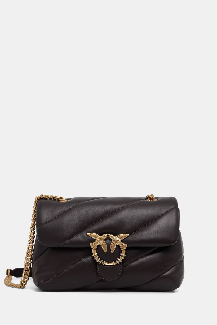 Pinko torebka crossbody damska z imitacji skóry brązowy 107057.A0F2