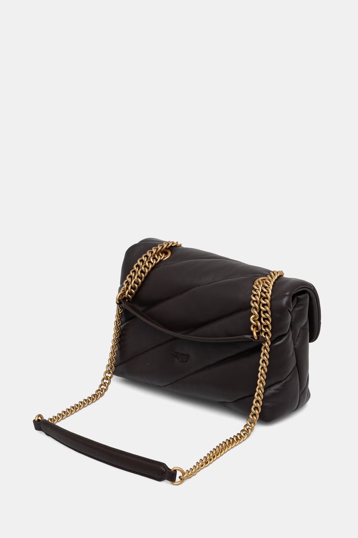 Akcesoria Pinko torebka crossbody damska z imitacji skóry 107057.A0F2 brązowy