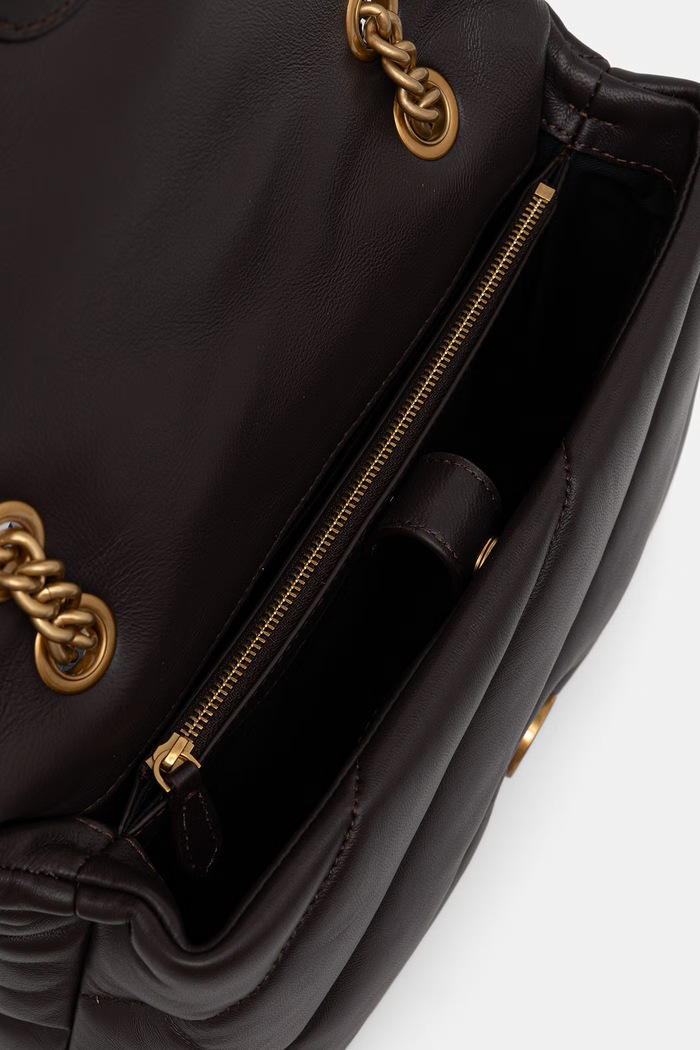 Pinko torebka crossbody damska z imitacji skóry 107057.A0F2 brązowy