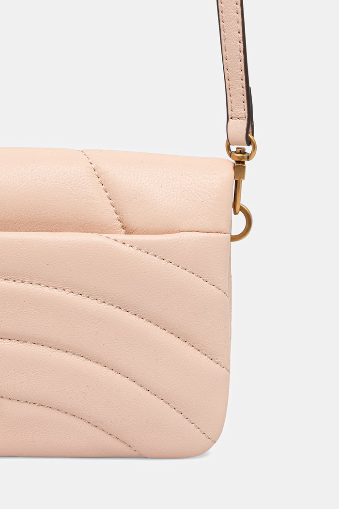 Pinko torebka crossbody damska skórzana beżowy 107039.A0F2