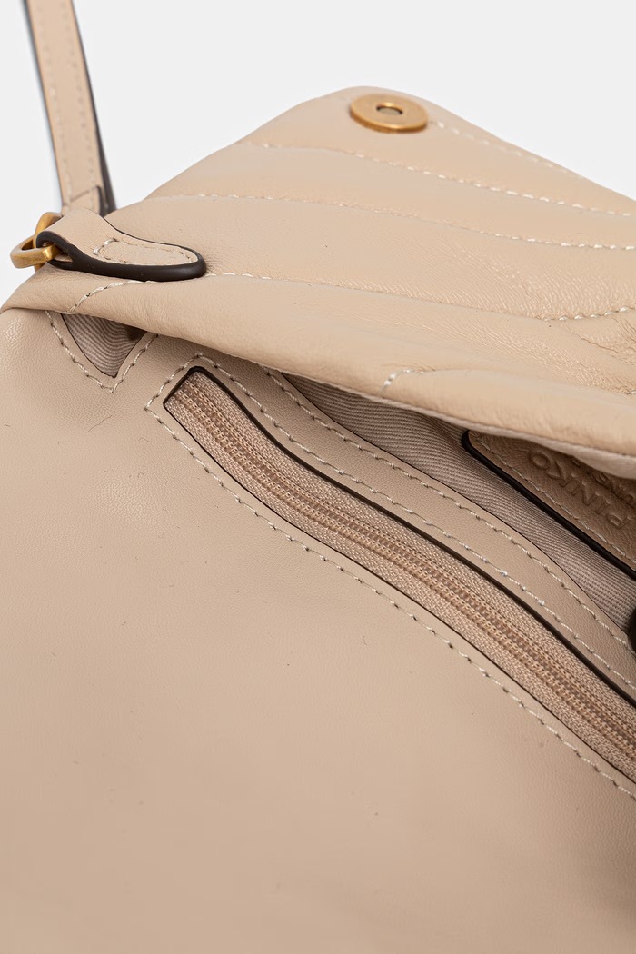 Pinko crossbody torba za žene kožna 107039.A0F2 bež