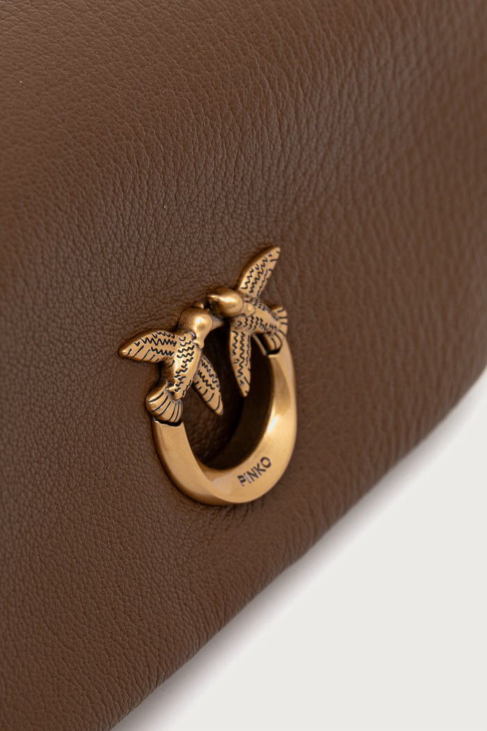 Pinko crossbody kabelka dámská kožená hnědá 107038.A3CX