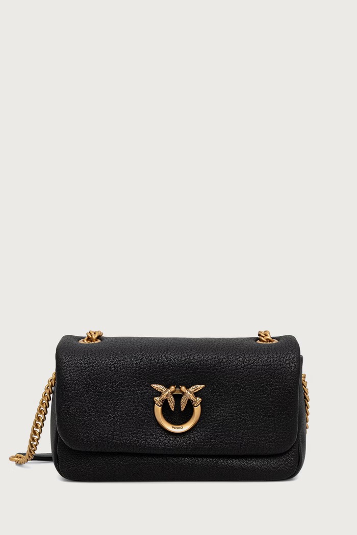 Pinko crossbody torbica ženska usnjena črna 107038.A3CX
